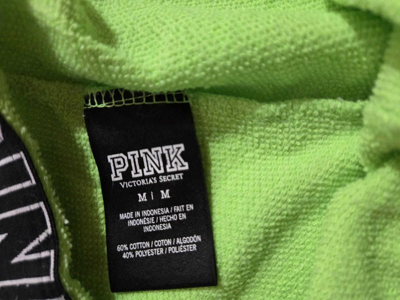 Designer Victorias Secret PINK Womens Shorts Green Patchwork Dog EUC Size 32" / US 10 / IT 46 - 4 Thumbnail