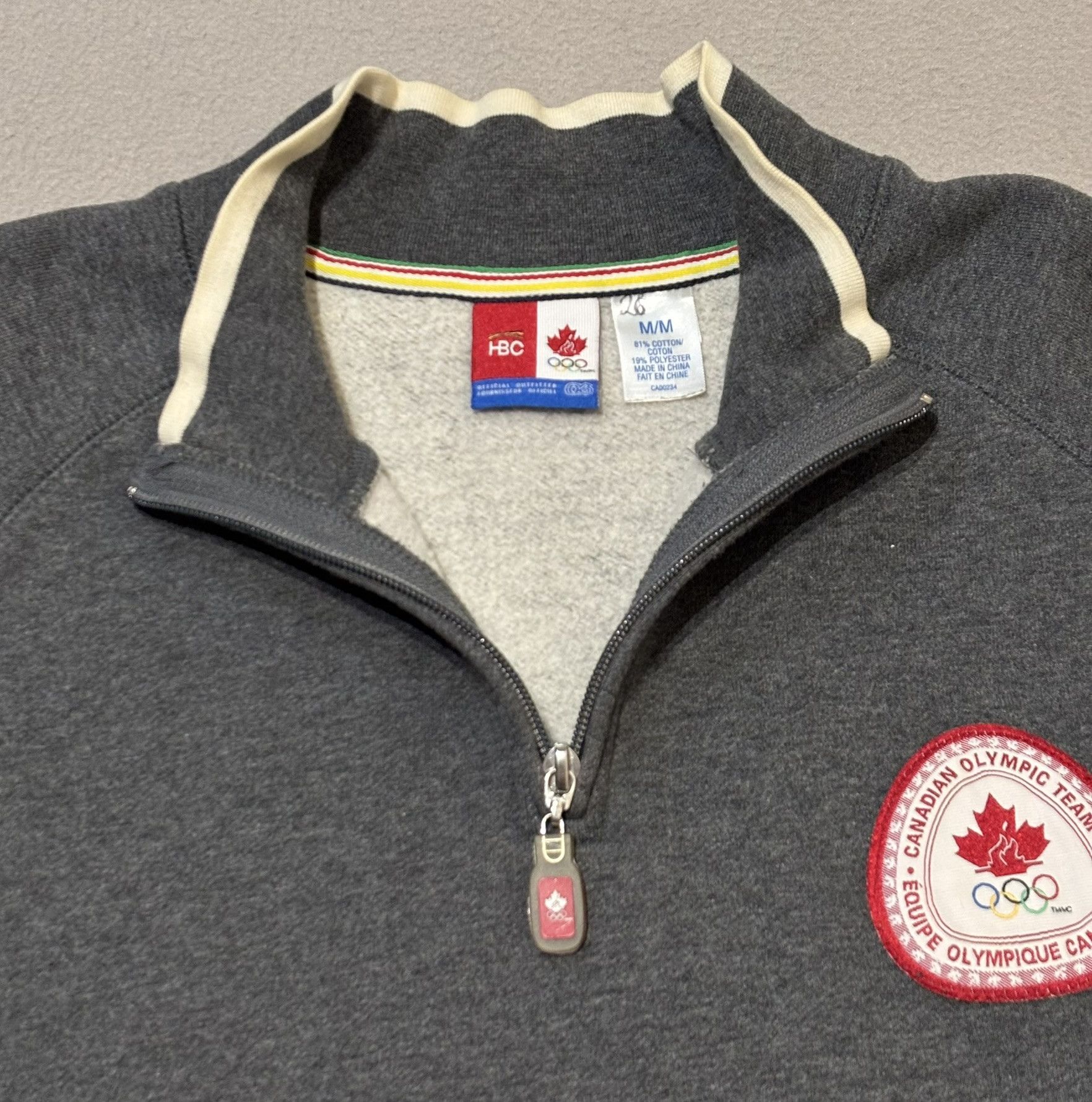 Other 1/4 zip sweatshirt Canada Olympic Team 2006 HBC size. M Size US M / EU 48-50 / 2 - 14 Thumbnail