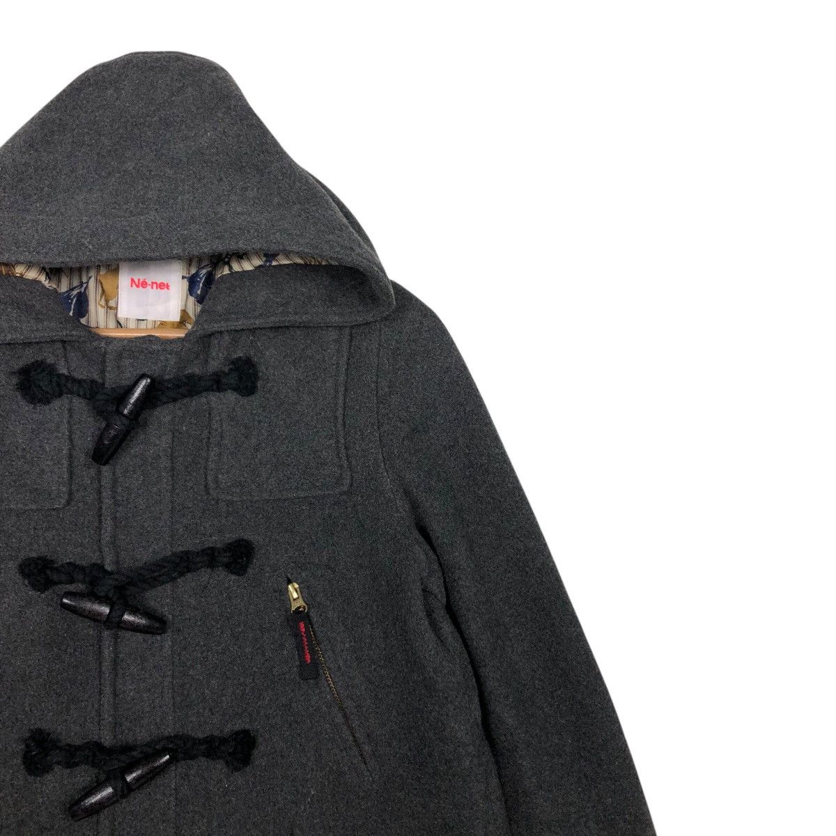 Issey Miyake 📌Vintage Wool Duffle Jacket Ne-Net Japan Striped Blanket Size US M / EU 48-50 / 2 - 7 Thumbnail
