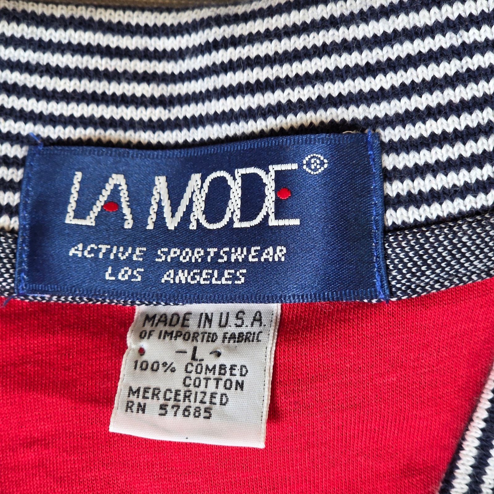 Vintage Vintage La Mode USA Made Polo Shirt Mens L NWT Size US L / EU 52-54 / 3 - 3 Thumbnail