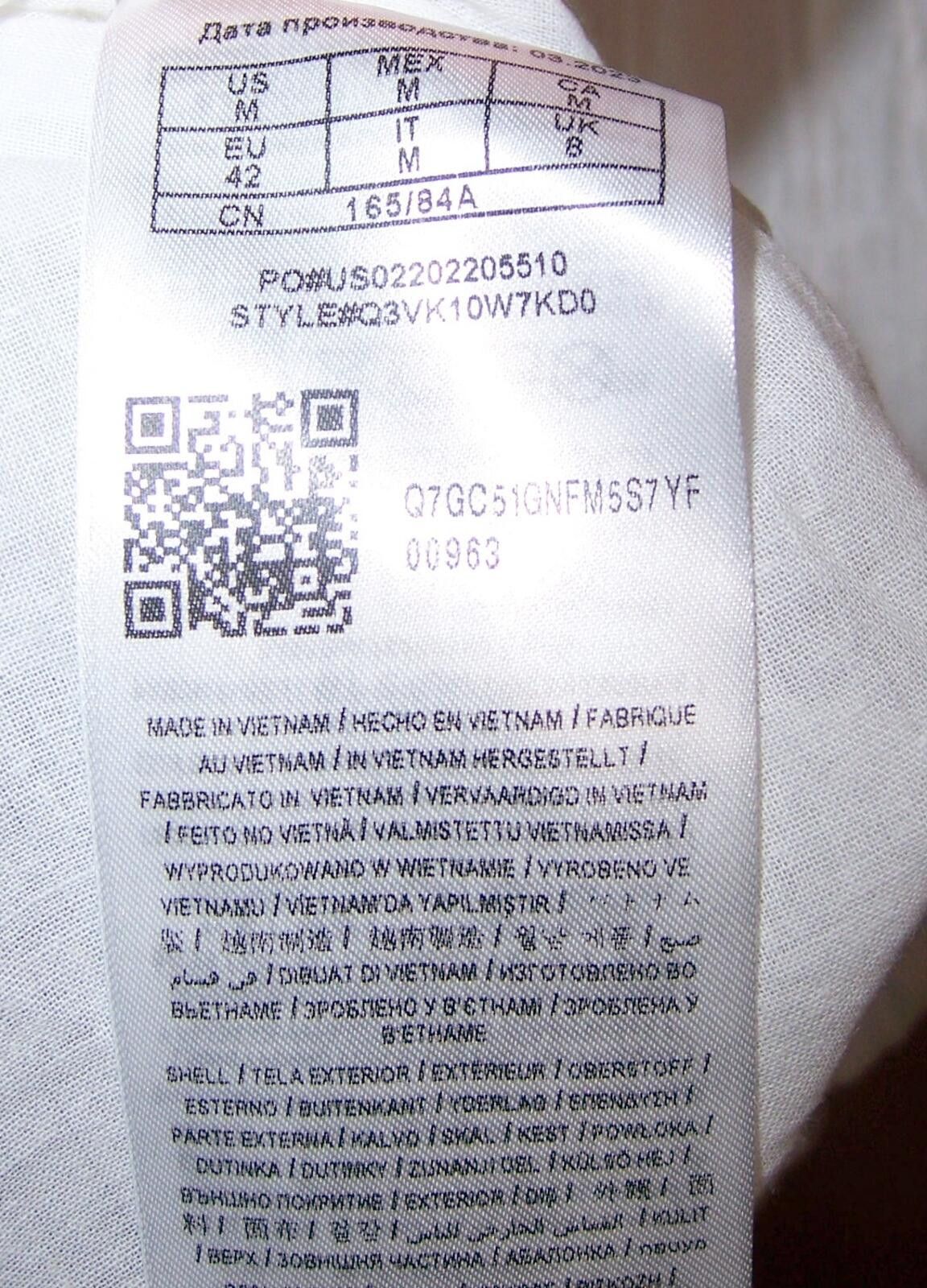 Guess Guess ECO Kimmy Smocked Mini Dress - Medium - White Size M / US 6-8 / IT 42-44 - 6 Thumbnail