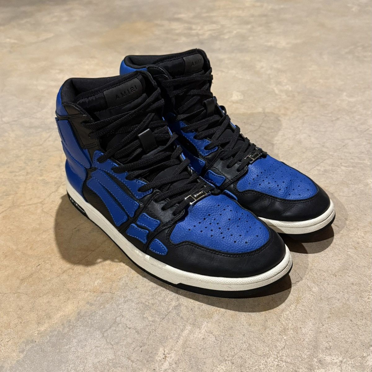 Amiri Amiri Skel Top High Sneaker Black Blue US 11 Size US 11 / EU 44 - 10 Thumbnail