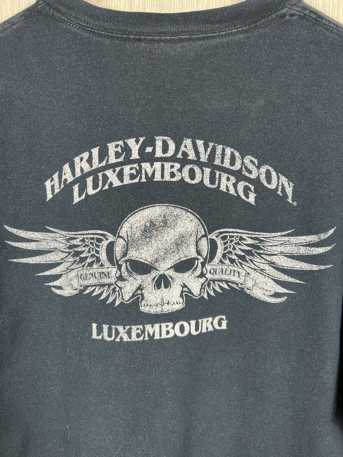 Harley Davidson Vintage Harley-Davidson y2k central logo skull tee t-shirt Size US XL / EU 56 / 4 - 10 Thumbnail