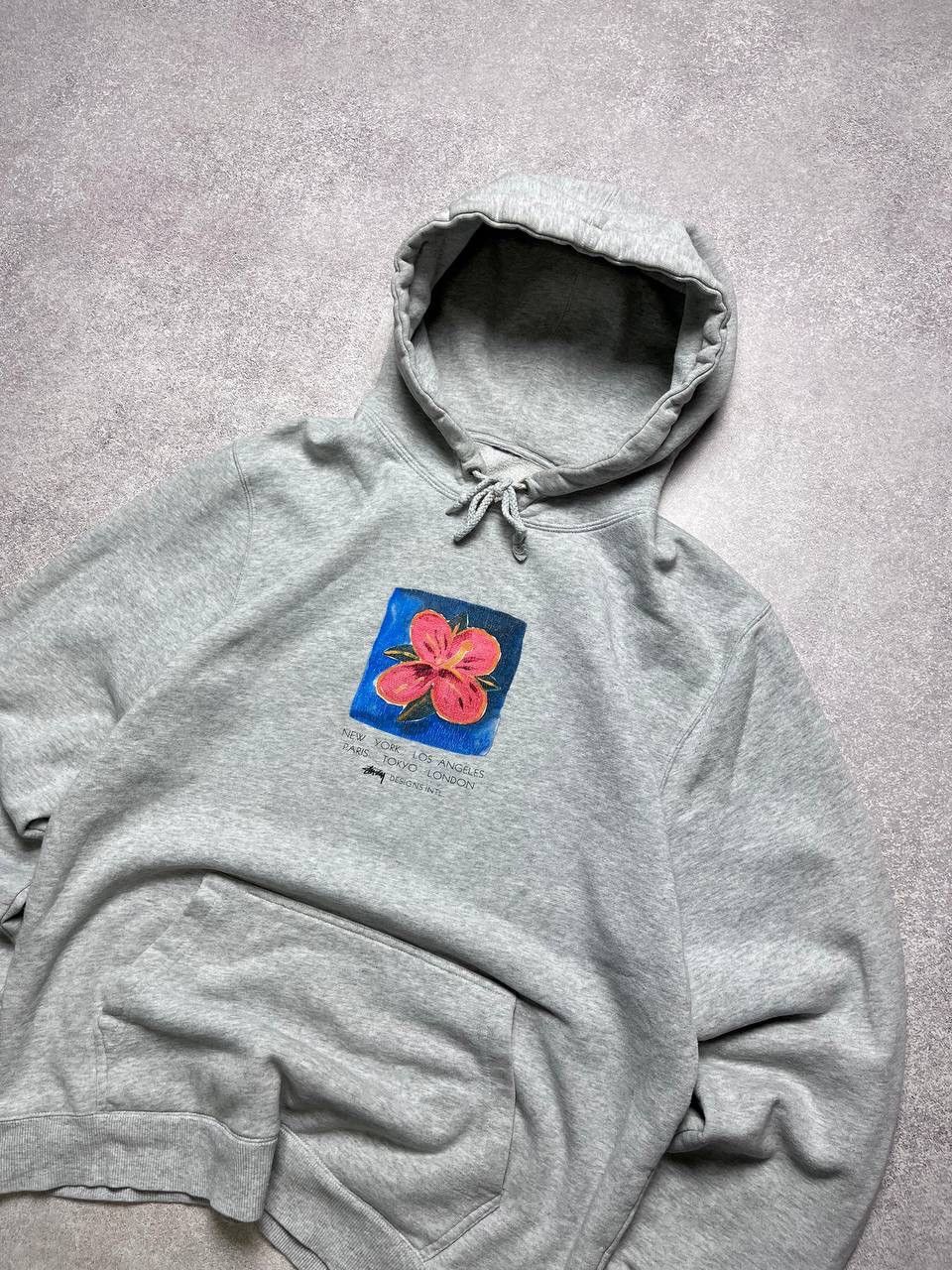 Stussy Vintage Stussy Flower Boxy Hoodie Y2K L Size US L / EU 52-54 / 3 - 2 Thumbnail