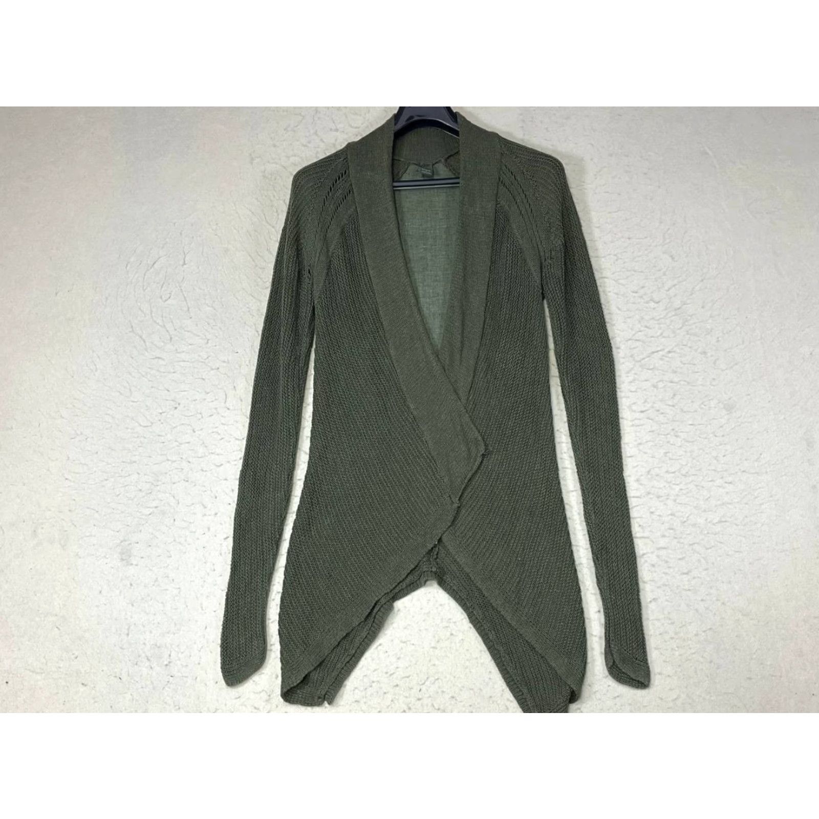 Prana VINTAGE PrAna Green Boho Oversized Knit Open Front Cardigan Size Small Size S / US 4 / IT 40 - 2 Thumbnail