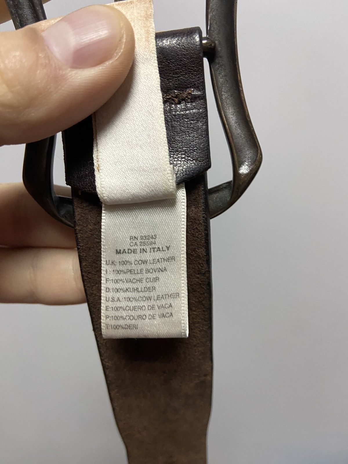 Diesel × Vintage Diesel belt leather vintage made in Italy avant Garde Size ONE SIZE - 6 Thumbnail
