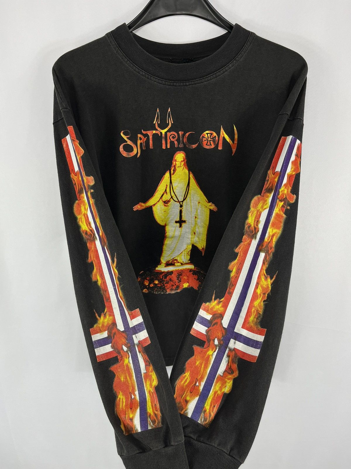 Band Tees × Vintage 90s Satyricon The Shadowthrone Vintage Longsleeve L Size US L / EU 52-54 / 3 - 2 Thumbnail