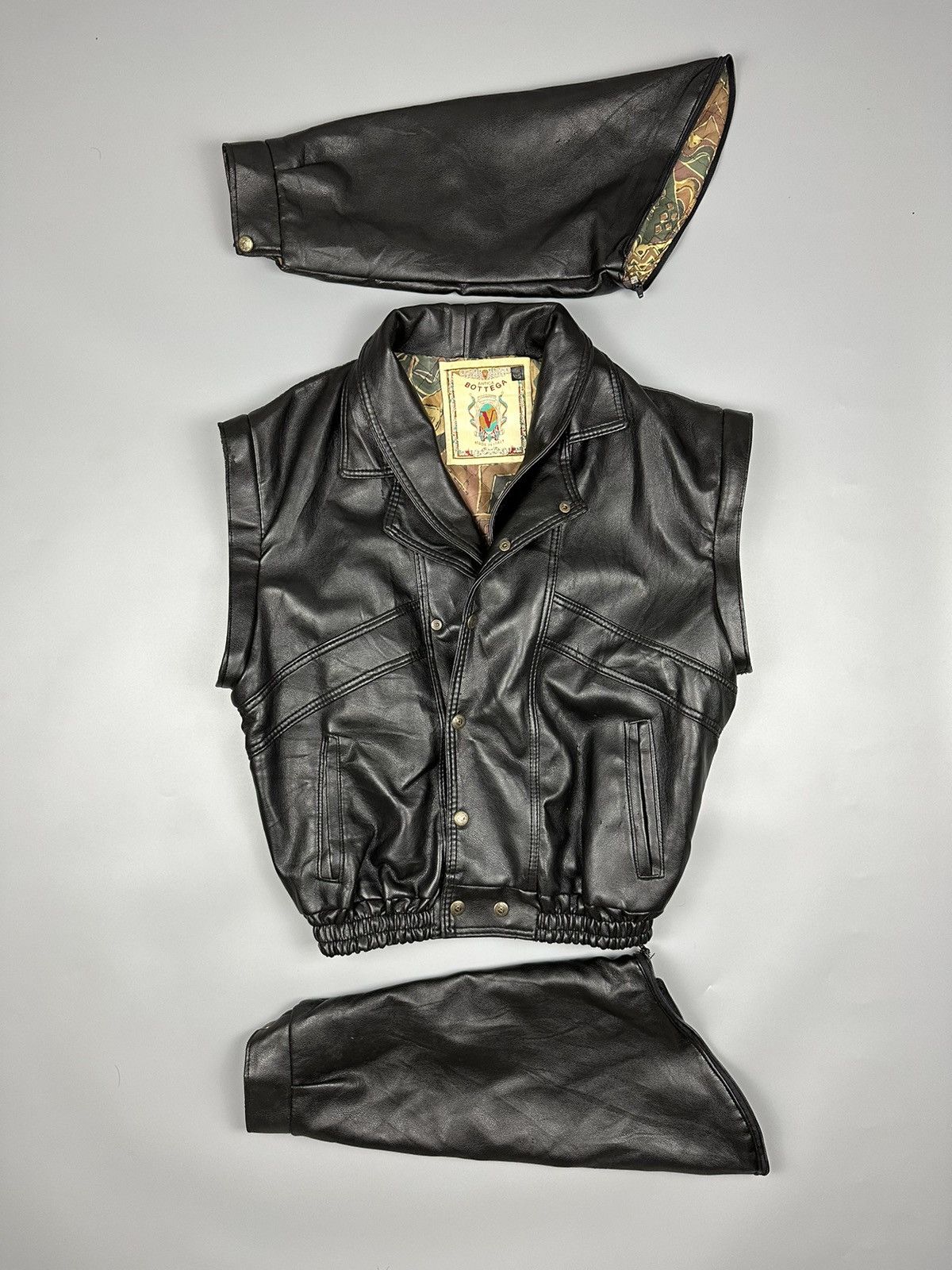 Vintage 🔥Rare Sick🔥Vintage Bottega Soft Leather Jacket Size US L / EU 52-54 / 3 - 1 Thumbnail