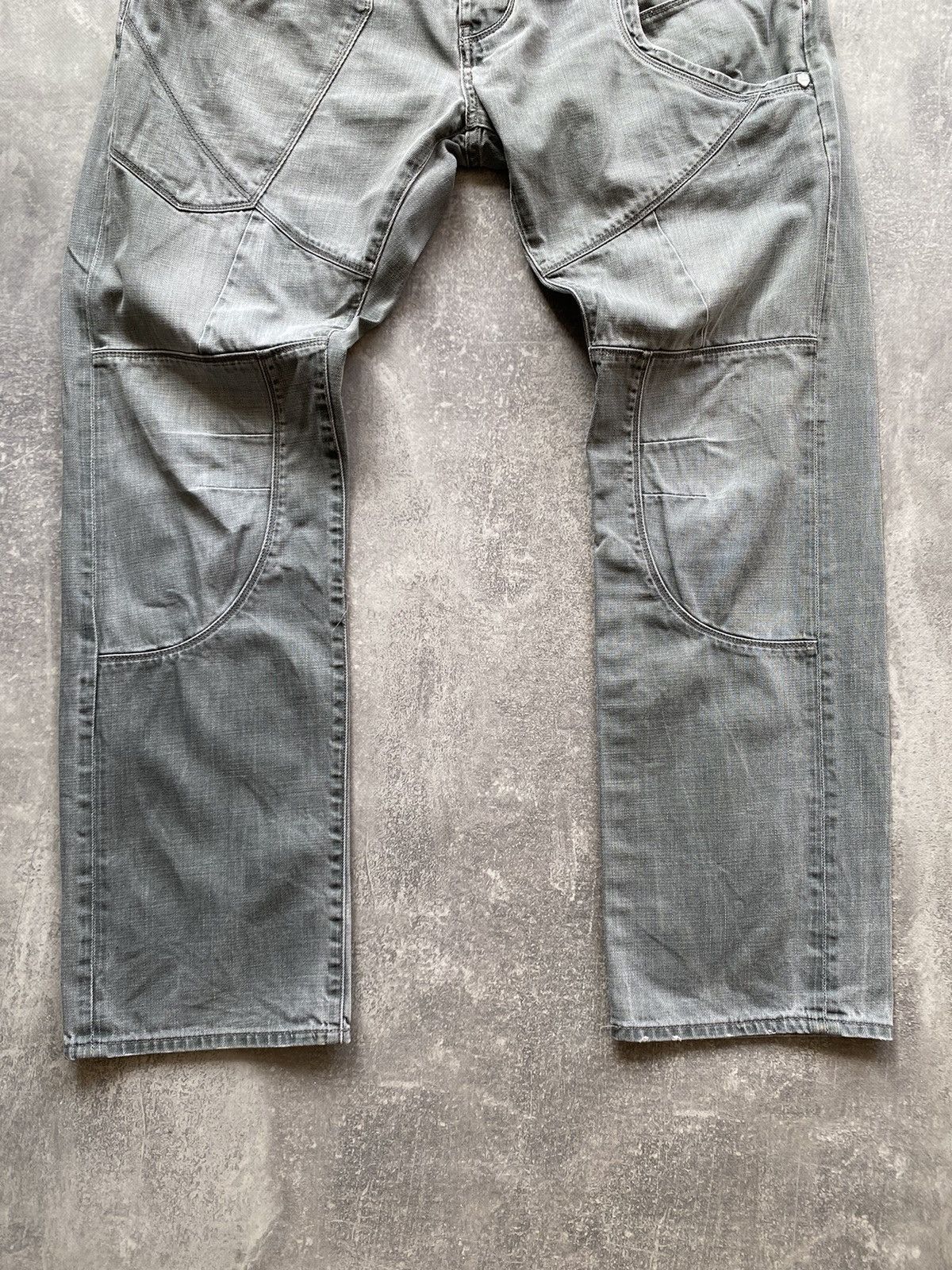 Japanese Brand Police 883 Y2K Cinch Back Jeans Size US 36 / EU 52 - 6 Thumbnail