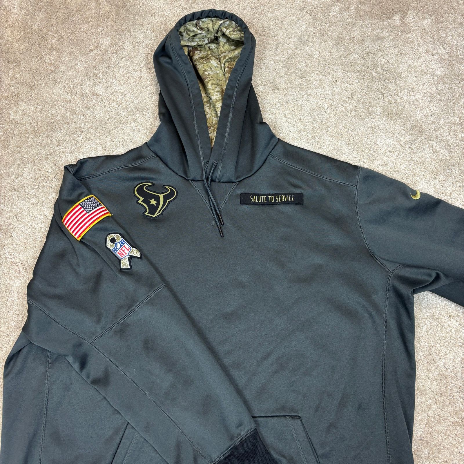 NFL × Nike Nike NFL Houston Texans Salute to Service Hoodie Men's 2XL Size US XXL / EU 58 / 5 - 2 Thumbnail