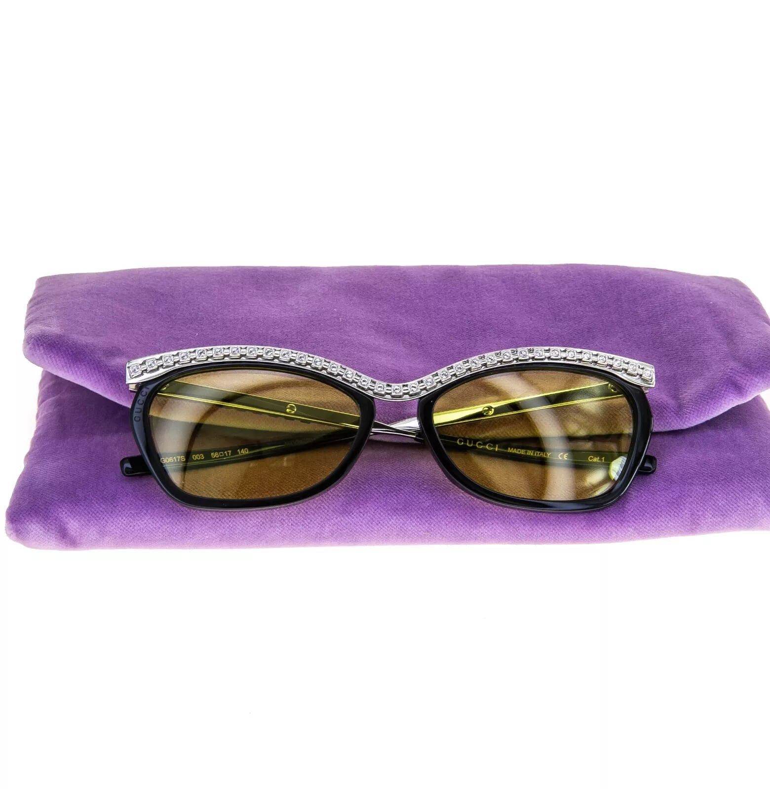 Gucci GUCCI AUTHENTIC Hollywood Forever 0617 Sunglass GG0617S 003 Size ONE SIZE - 2 Thumbnail