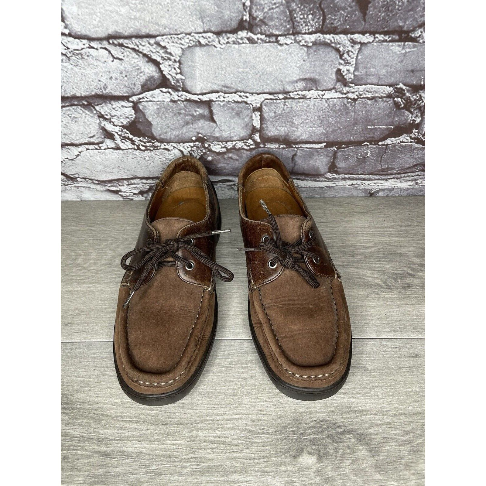 Bally VTG Bally Grimsela Brown Leather Moc Toe Casual Shoes Women’ Size US 7 / IT 37 - 20 Thumbnail