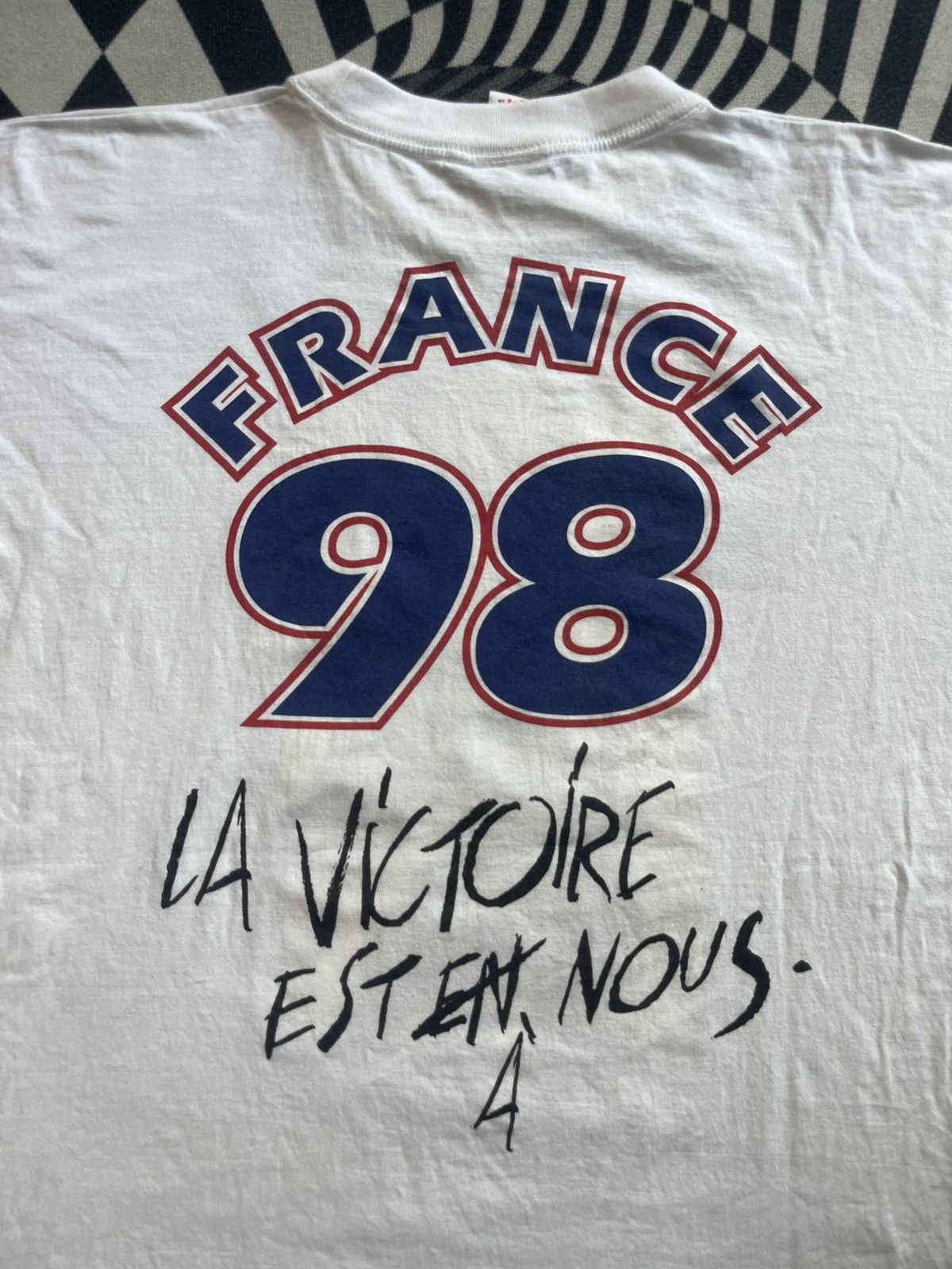 Adidas Vintage FRANCE 98’s Champion Du Monde Adidas 98’s Tshirt Size US L / EU 52-54 / 3 - 10 Thumbnail