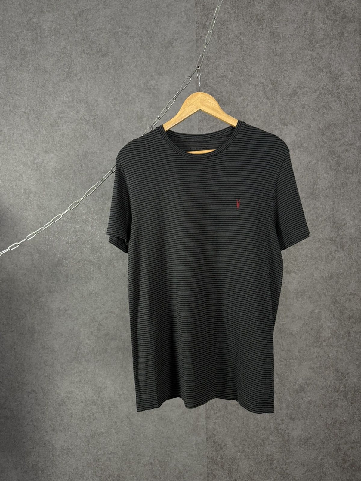 Allsaints Allsaints designer striped logo tee Size US M / EU 48-50 / 2 - 1 Thumbnail