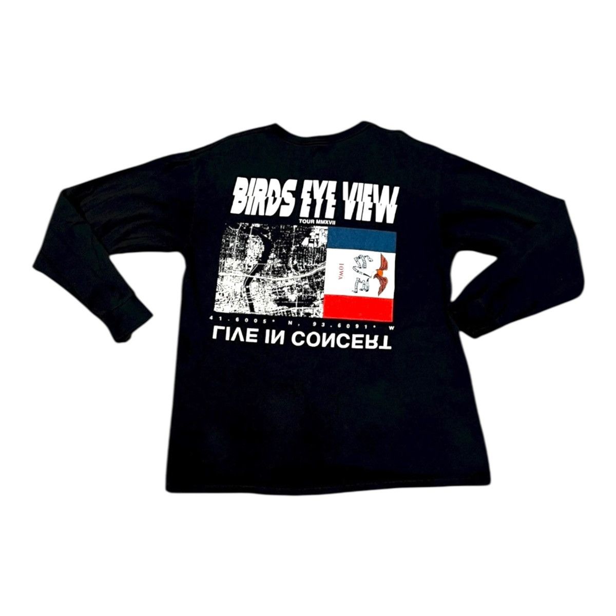 Gildan Vintage 2017 Travis Scott Birds Eye View Iowa Tour Size US L / EU 52-54 / 3 - 1 Thumbnail