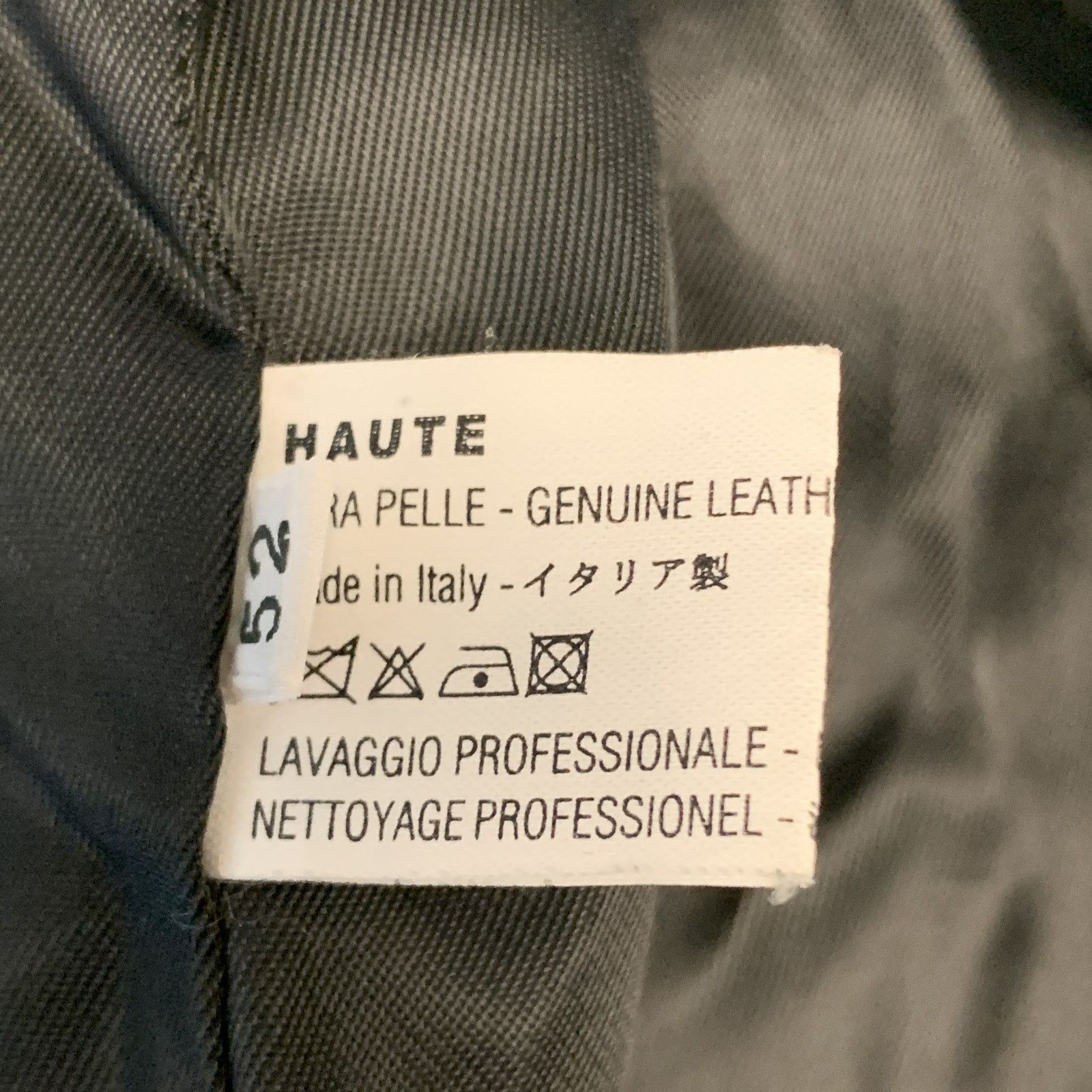 Other Black Leather Full Zip High Collar Zip Pockets Raw Hem Size US L / EU 52-54 / 3 - 8 Thumbnail