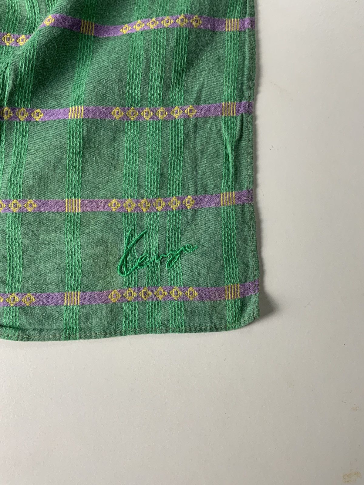 Kenzo Kenzo Green Bandana Handkerchief Size ONE SIZE - 10 Thumbnail