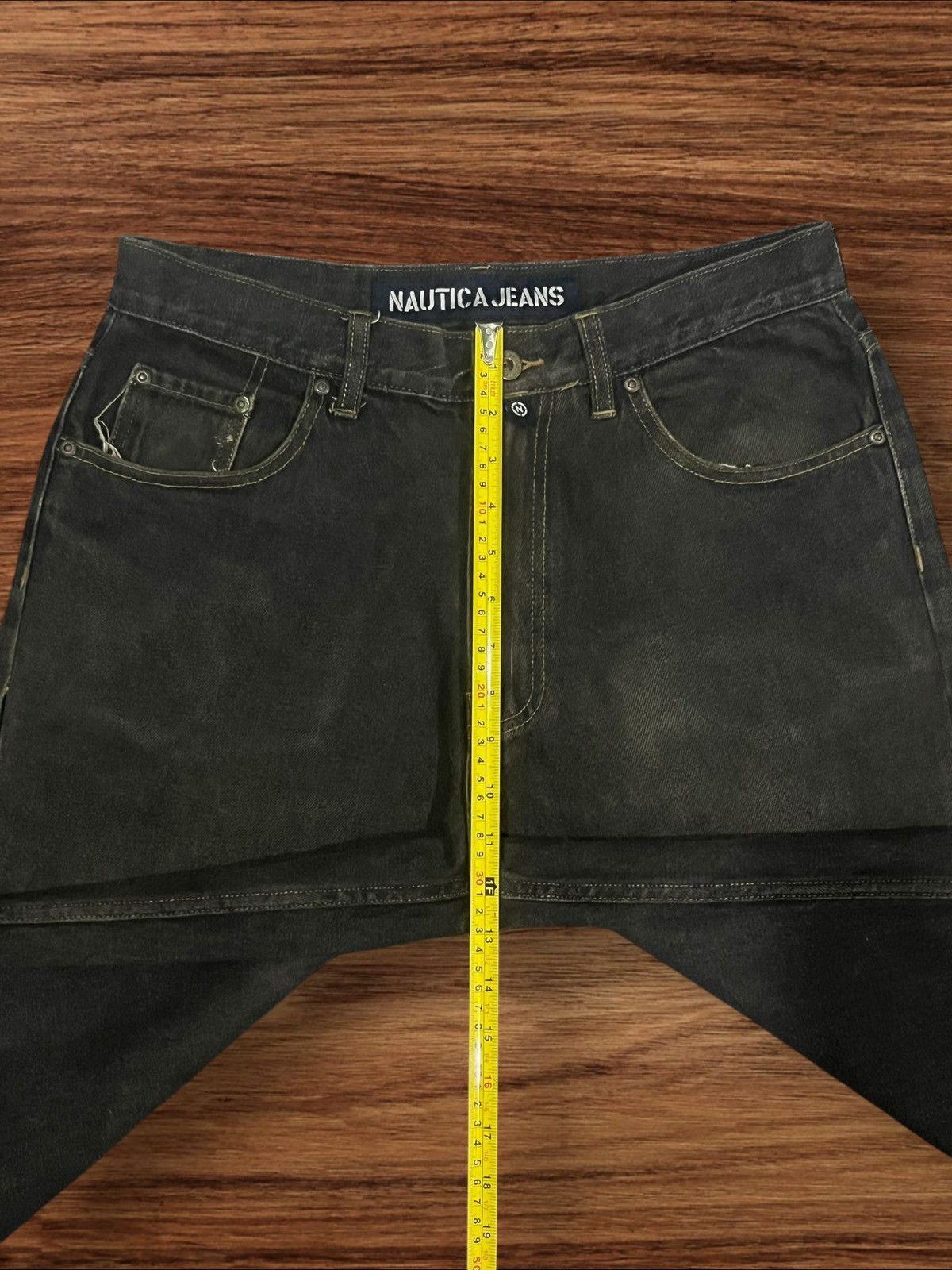 Le Grande Bleu (L.G.B.) × Nautica ⚡️Baggy⚡️Sick Nautica Grunge Style Distressed Frayed Leg Jeans Size US 32 / EU 48 - 17 Thumbnail