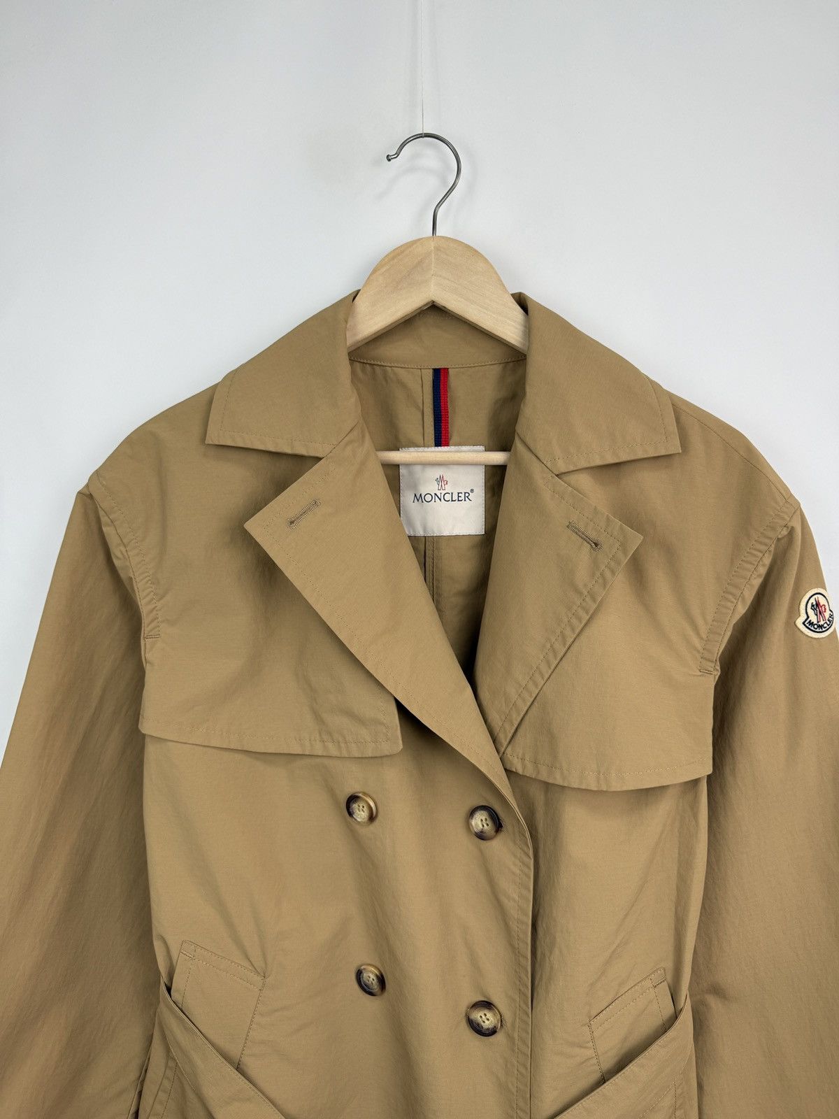 Moncler 🇮🇹 RRP $1155 Moncler Trench Coat Stribiden Rare Size M / US 6-8 / IT 42-44 - 6 Thumbnail