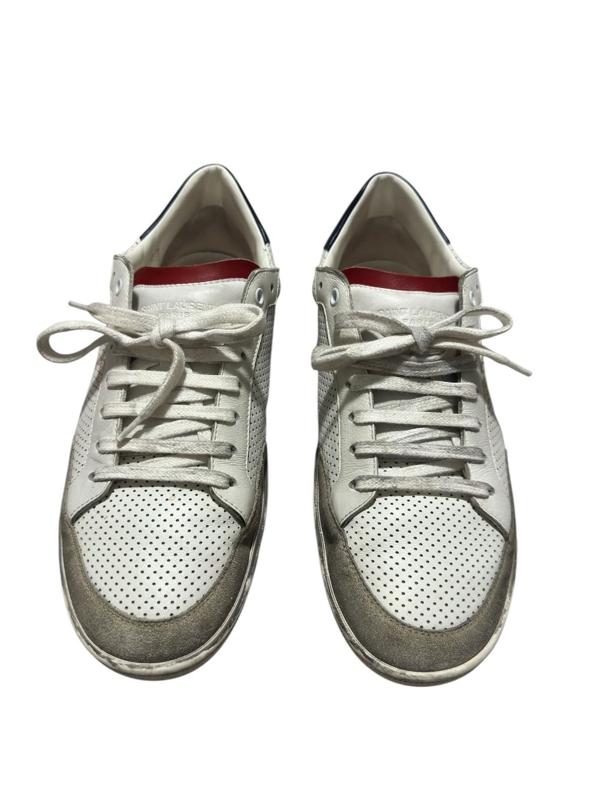 Saint Laurent Paris Saint Laurent Court Classic Perforated Sneakers Size US 10.5 / EU 43-44 - 2 Thumbnail