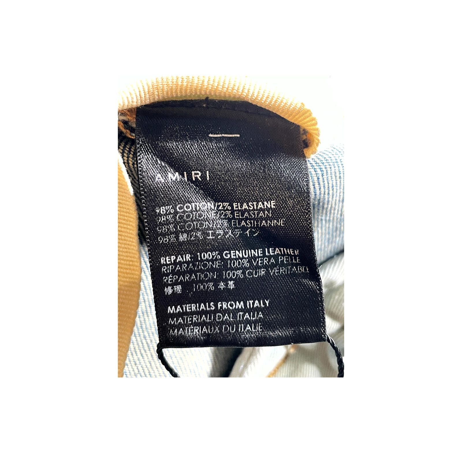 Amiri Amiri MX1 Cargo Patch Light Wash & Black Jeans Size US 30 / EU 46 - 6 Thumbnail