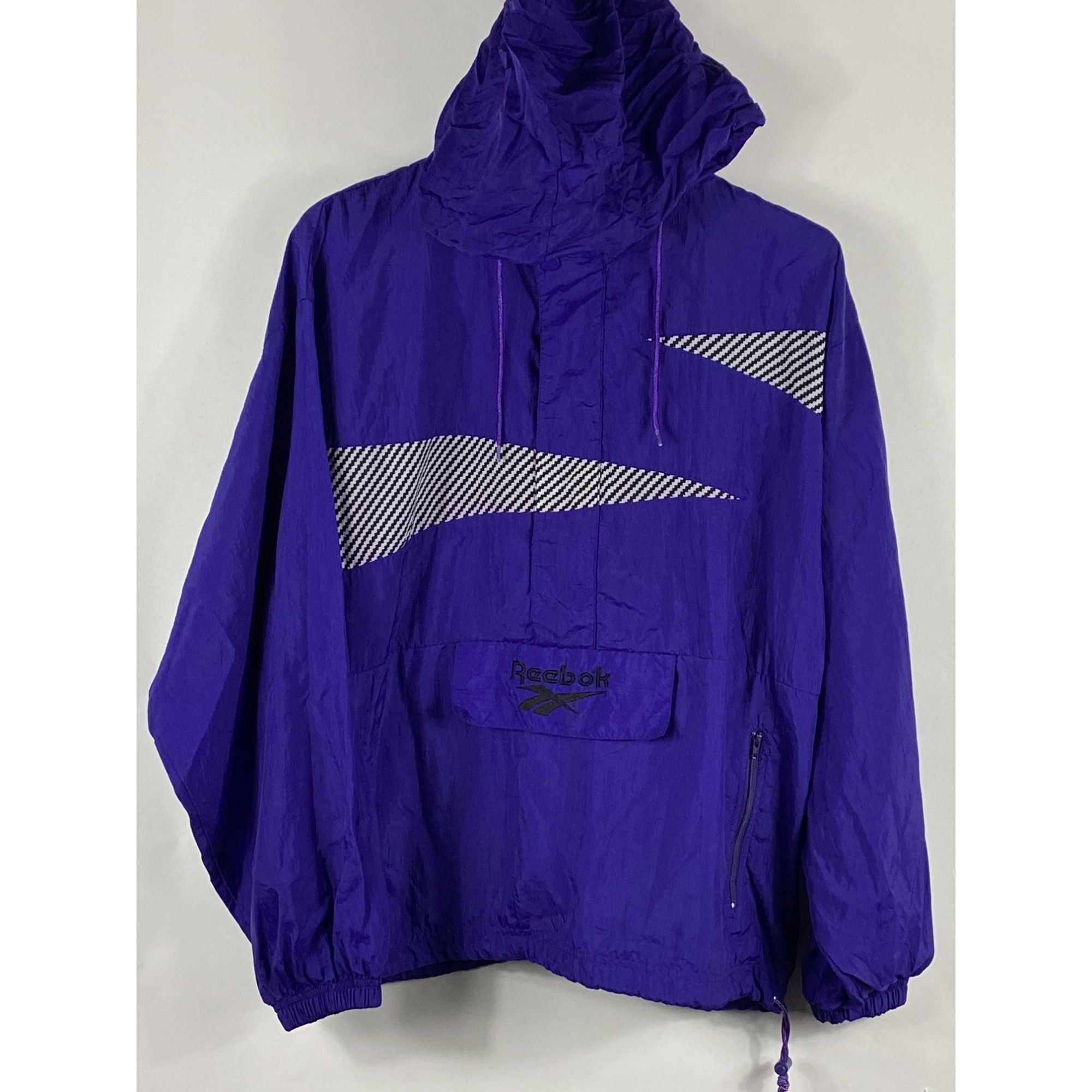Reebok Vintage 90's Reebok Purple Nylon Track Suit Pullover Windbre ...