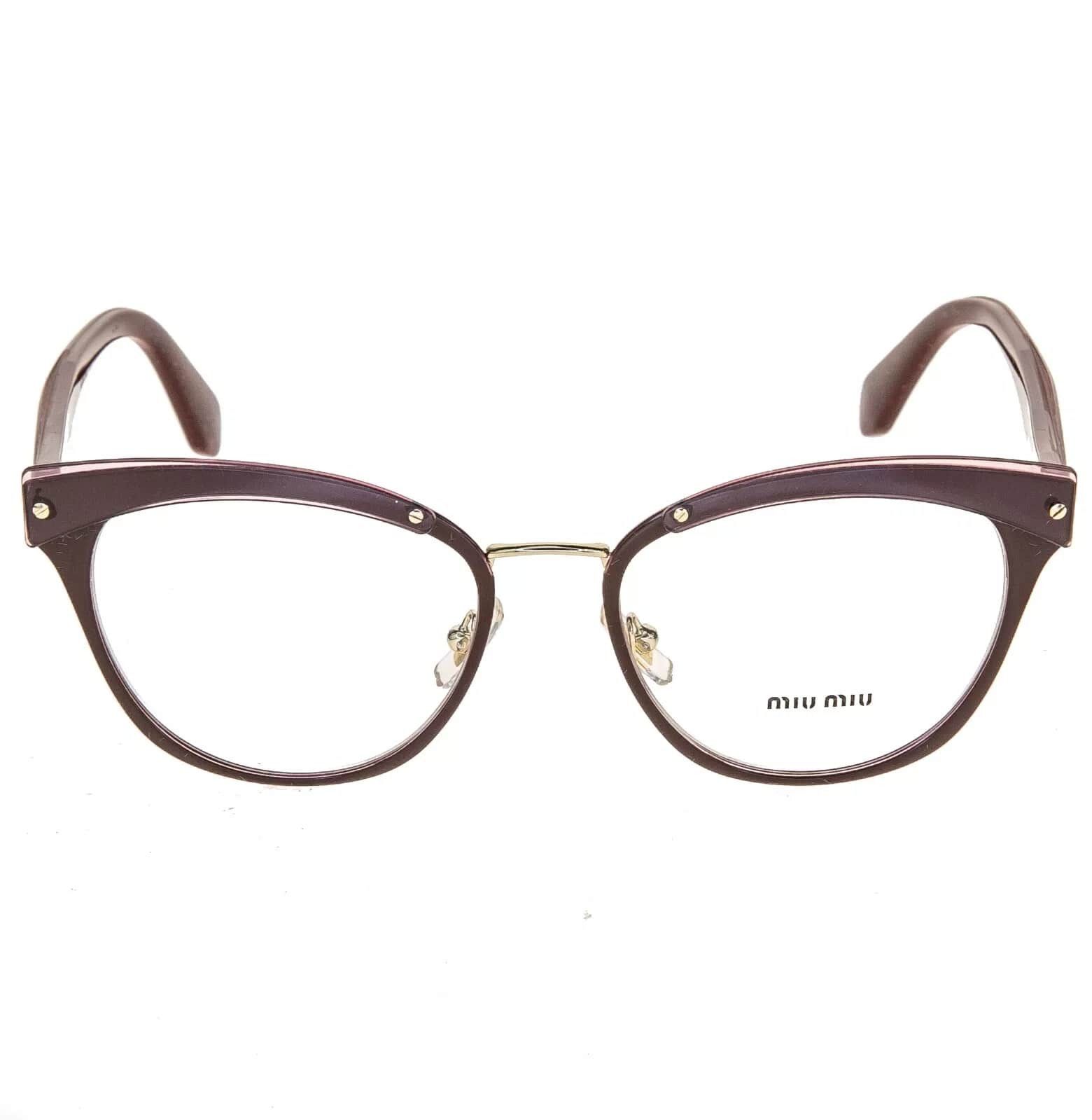 Miu Miu MIU MIU RASOIR 54Q Gold Layers Red Pink 52mm Optical MU54QV Size ONE SIZE - 8 Thumbnail