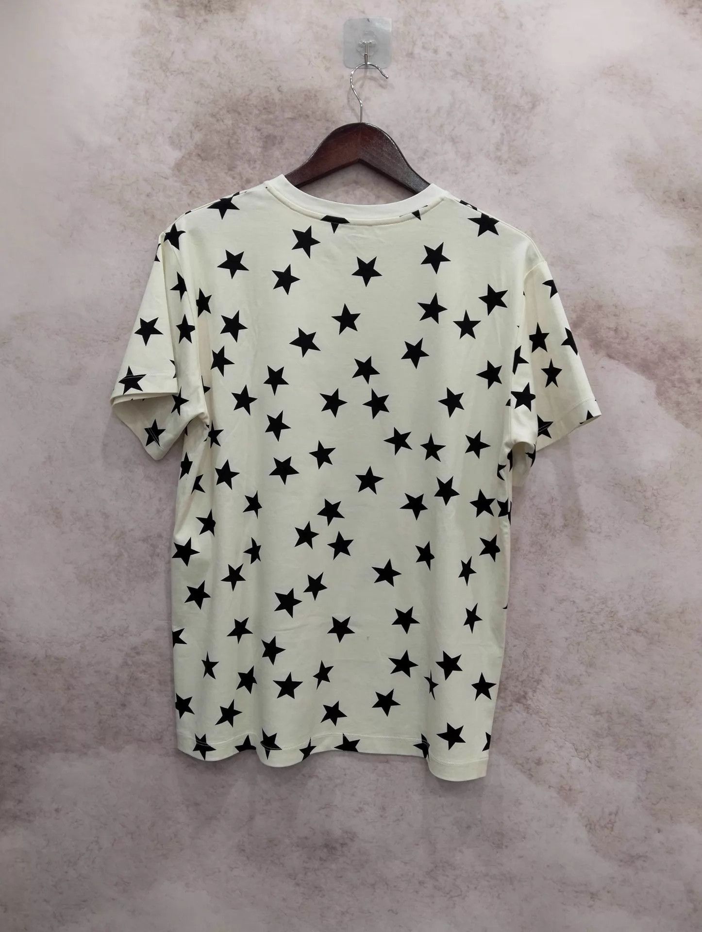 Louis Vuitton LV white color block star chain print short-sleeve T-shirt L Size L / US 10 / IT 46 - 2 Thumbnail