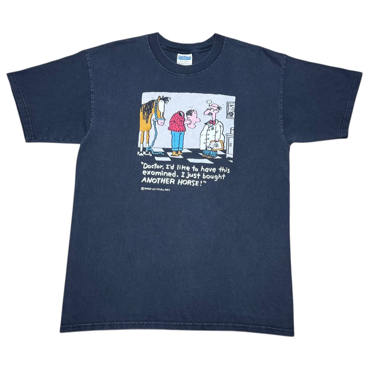 Other Vintage 1990s Jared Lee I Bought Another Horse Comic T-Shirt Size US L / EU 52-54 / 3 - 1 Thumbnail