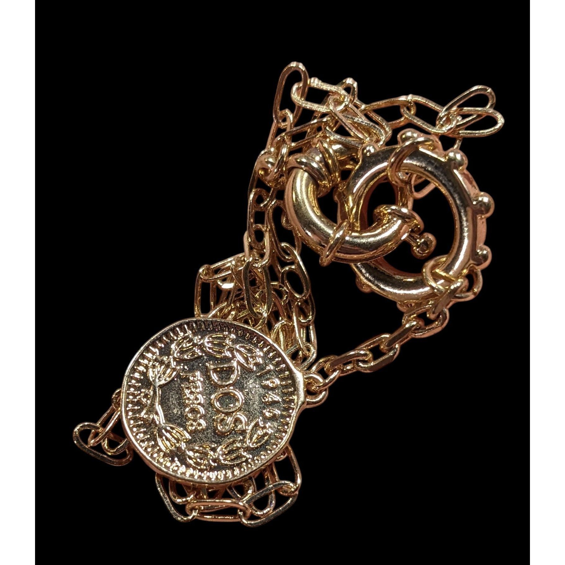 Other Replica 1989 Isle Of Man Dos Pesos Coin Y Drop Pendant Neckl Size ONE SIZE - 5 Thumbnail