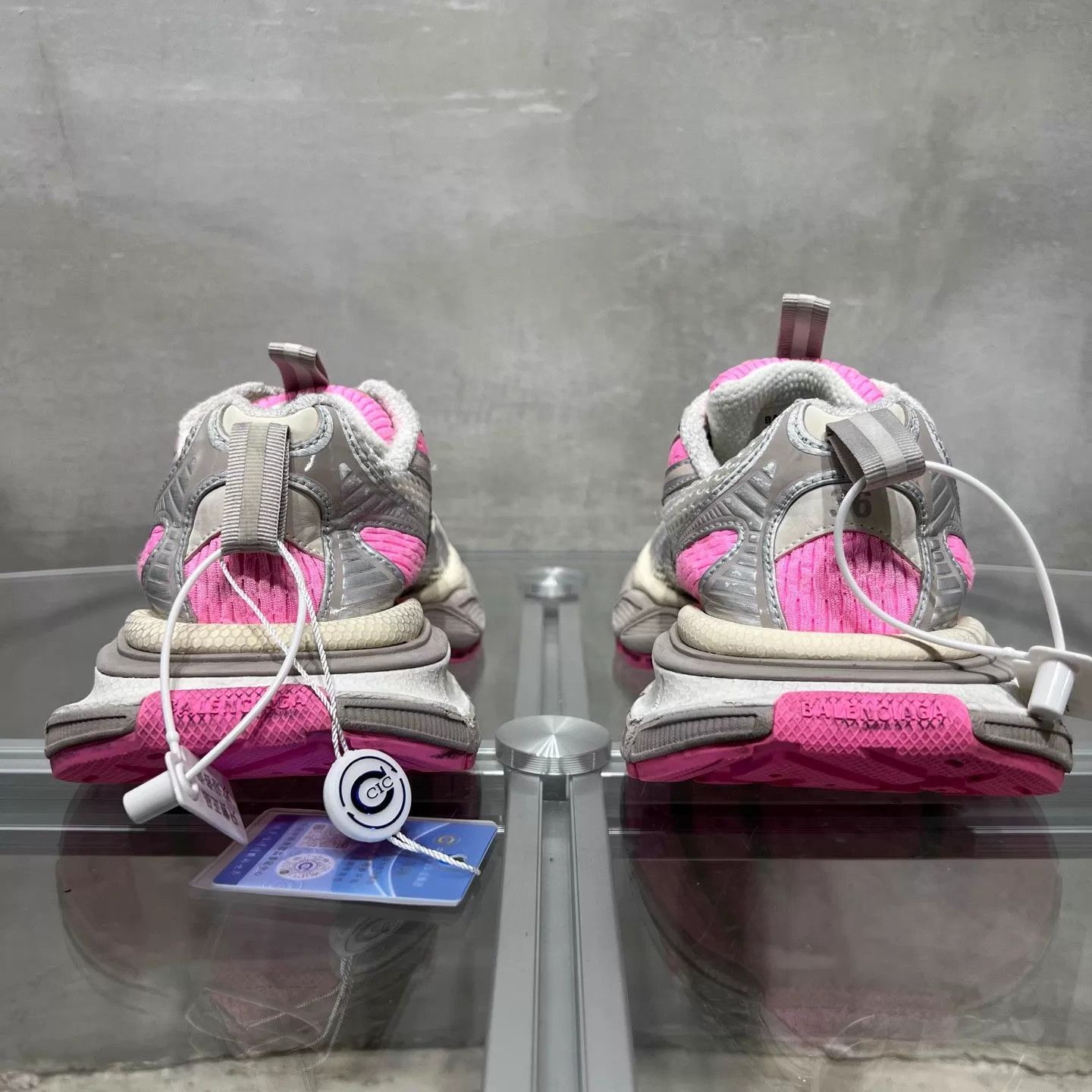 Balenciaga BLCG women's dad sneaker silver pink 36 Size US 6 / IT 36 - 6 Thumbnail