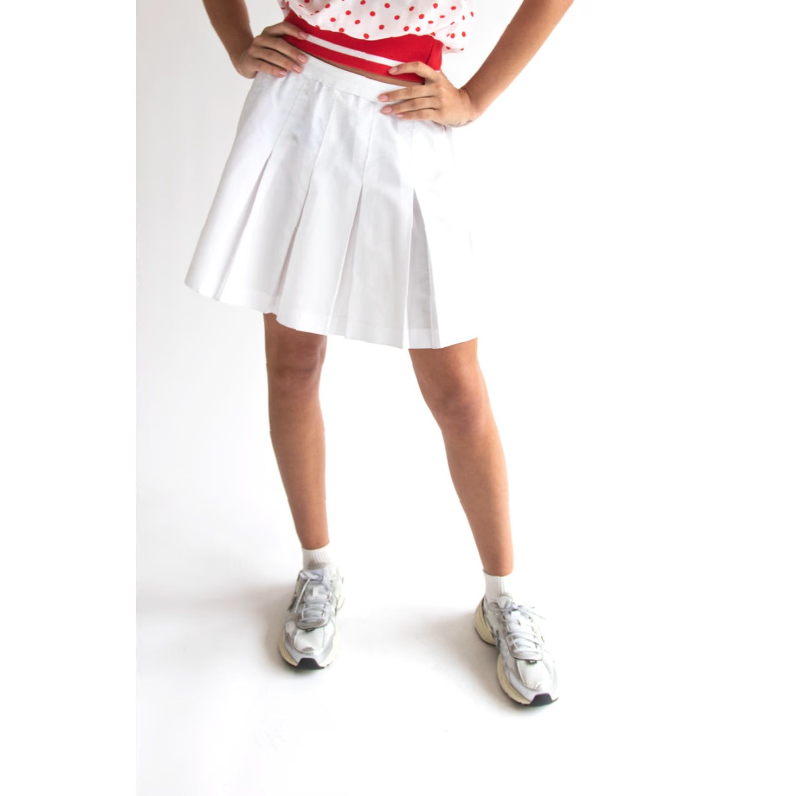 Vintage VINTAGE Lilly's of Beverly Hills White Tennis Skirt XL X-Large Regular Cotton/Polyester Womens? Wait Gender not provided. Size 40" / US 18 - 2 Thumbnail