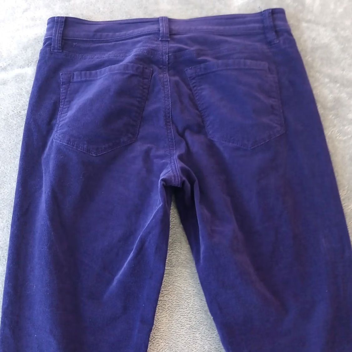Ann Taylor Ann Taylor Loft Pants Womens Size 4 Purple Super Skinny Corduroy 30x28 Mid Rise - Adult Size 27" / US 4 / IT 40 - 7 Thumbnail