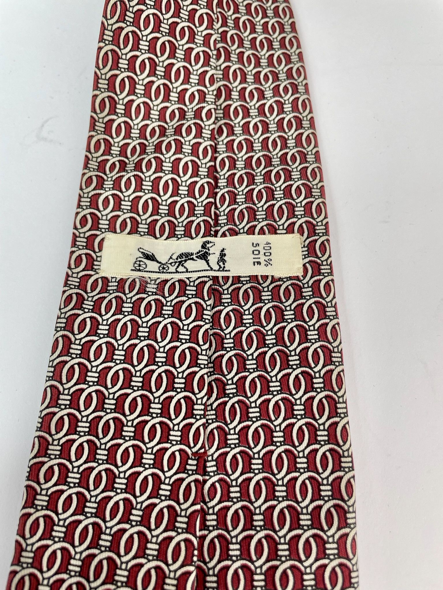 Hermes rope print silk tie Size ONE SIZE - 3 Thumbnail