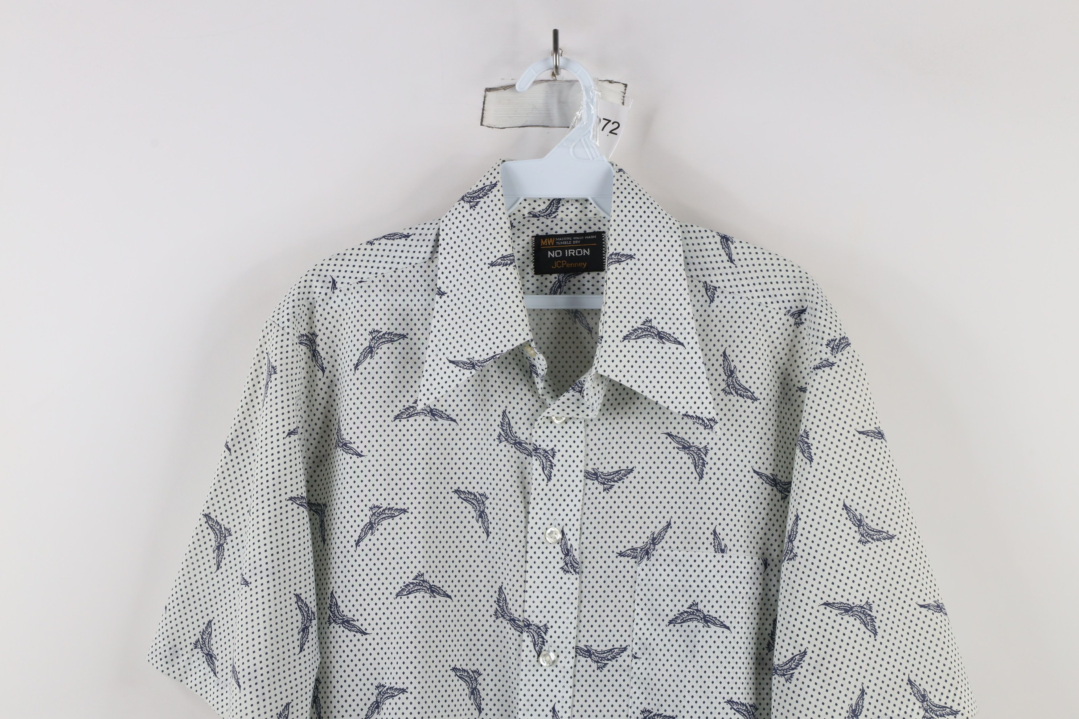 Vintage Vintage 60s 70s Streetwear All Over Print Button Shirt USA Size US M / EU 48-50 / 2 - 2 Thumbnail