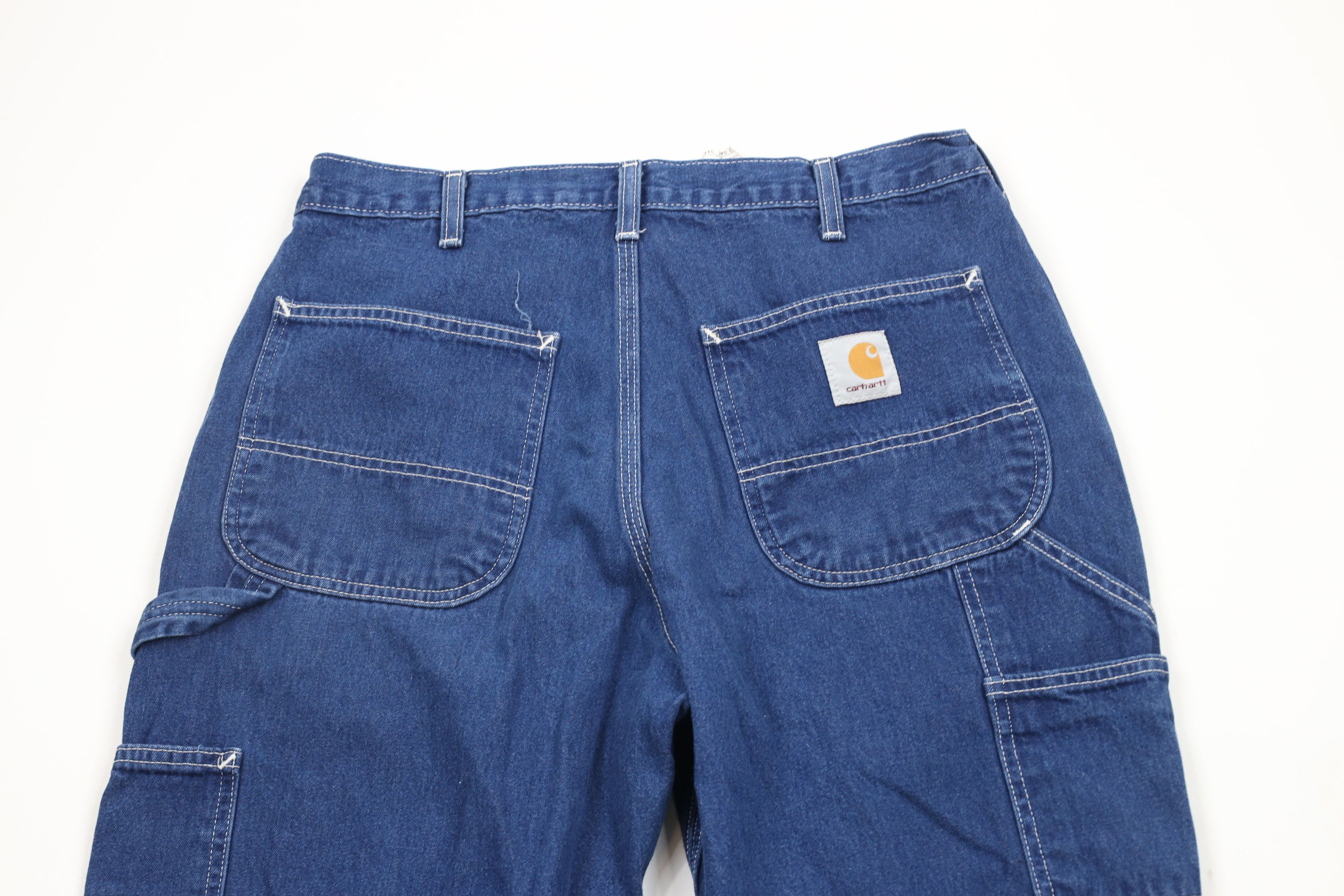 Carhartt × Vintage Vintage Y2K 2004 Carhartt Out Wide Leg Dungaree Denim Jeans Size US 32 / EU 48 - 9 Thumbnail