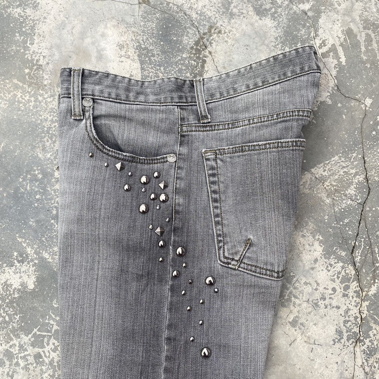 Emporio Armani Vintage Studded EMPORIO ARMANI Jeans Size US 30 / EU 46 - 9 Thumbnail
