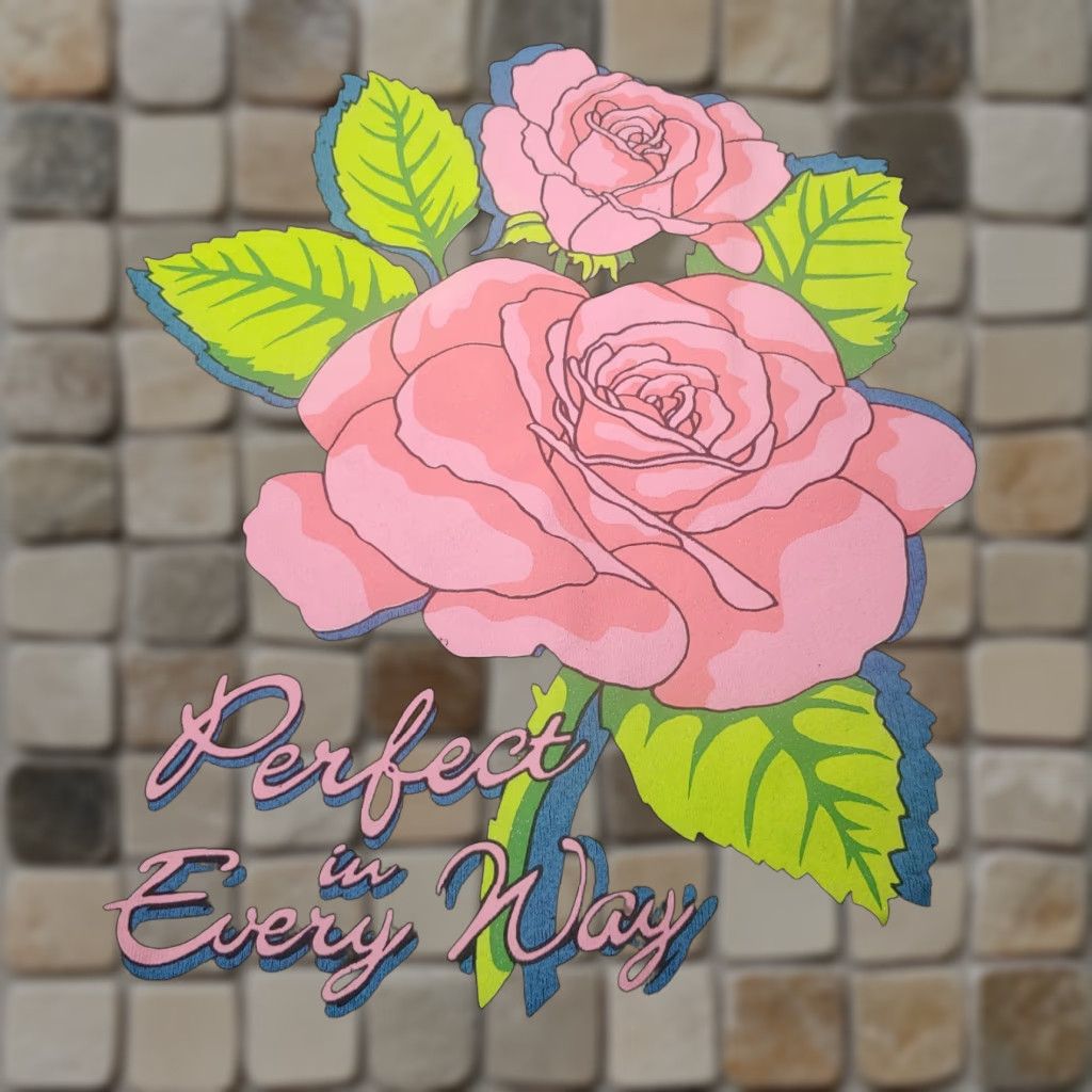 Fruit Of The Loom VINTAGE Fruit of the Loom Sweatshirt Crew Neck Pink Roses Cottagecore 56" Chest XXL Women 29.5" Silver Retro Size XXL / US 16-18 / IT 52-54 - 1 Thumbnail