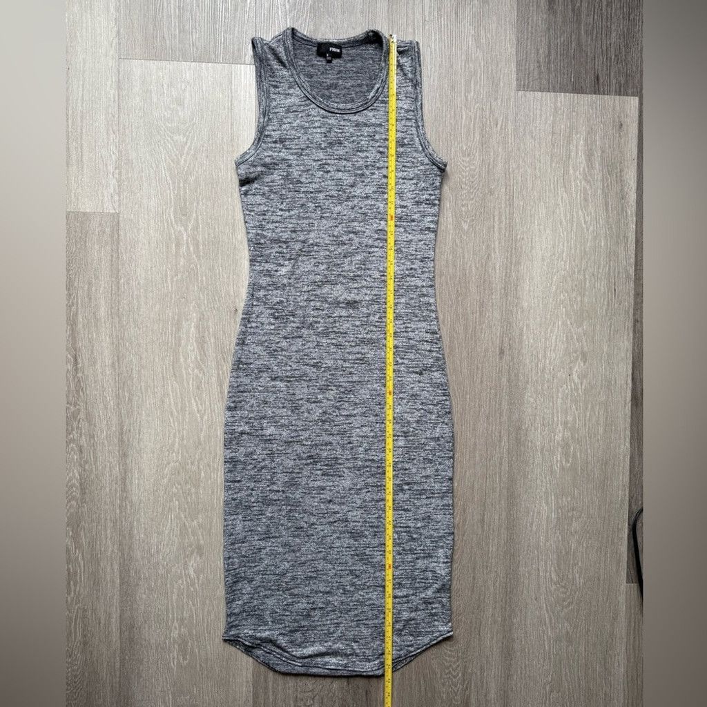 Aritzia Wilfred Aritzia Gray Bodycon Midi Dress Size XS / US 0-2 / IT 36-38 - 7 Thumbnail