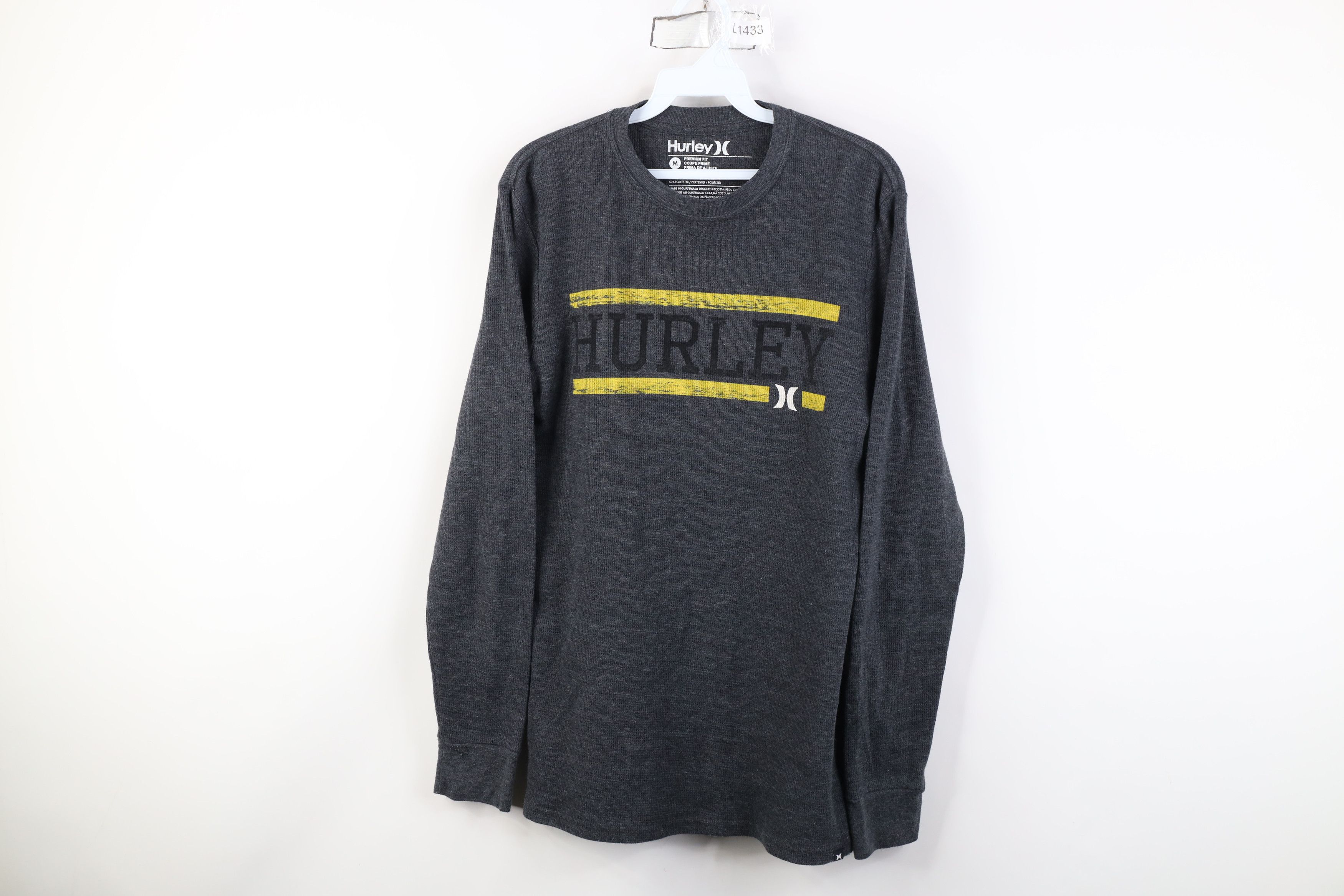 Hurley Vintage Y2K Hurley Surfing Spell Thermal Waffle Knit T-Shirt Size US M / EU 48-50 / 2 - 1 Thumbnail
