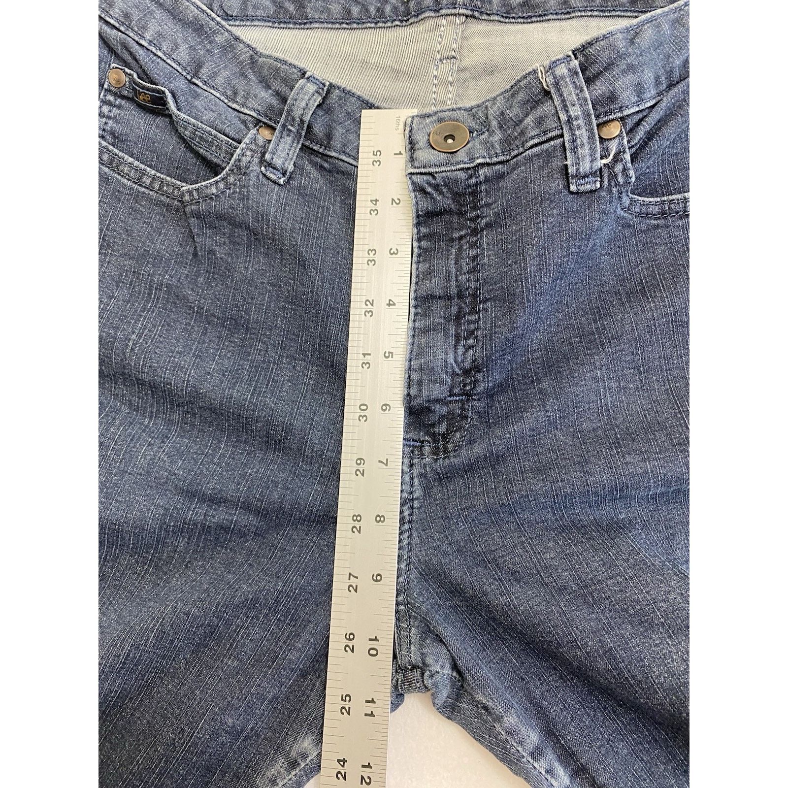 Lee Lee Jeans Women's Blue Bootcut 12 Short Flare Stretch Denim Size 32" / US 10 / IT 46 - 6 Thumbnail