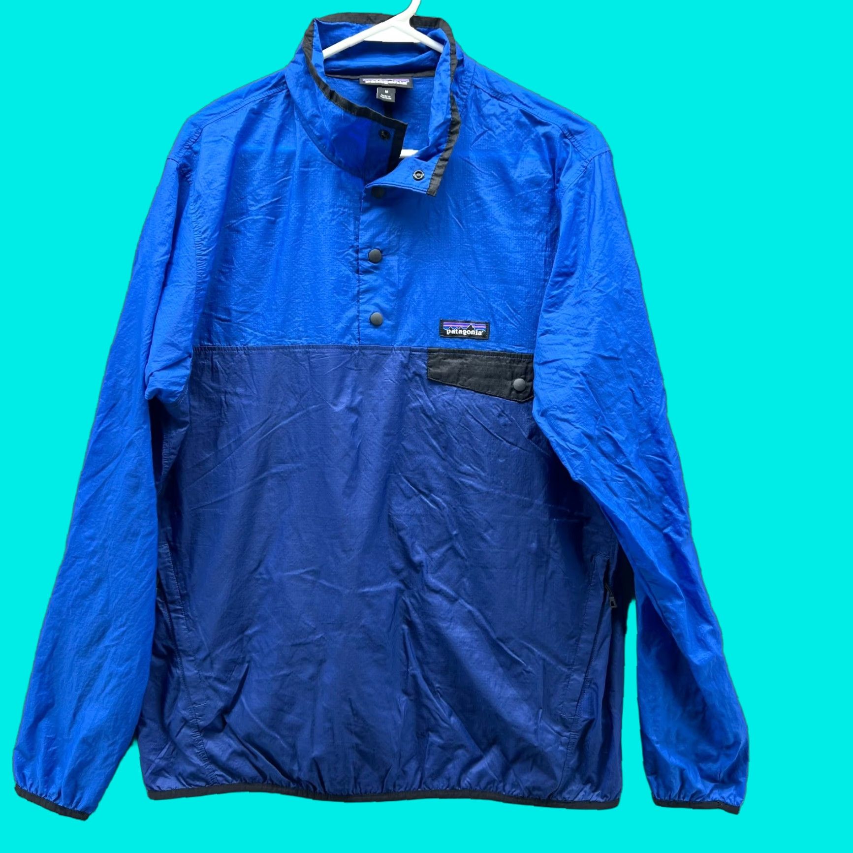 Patagonia Patagonia Jacket Mens Medium Royal Blue Windbreaker Snap Pullover Houndini Size US M / EU 48-50 / 2 - 1 Thumbnail