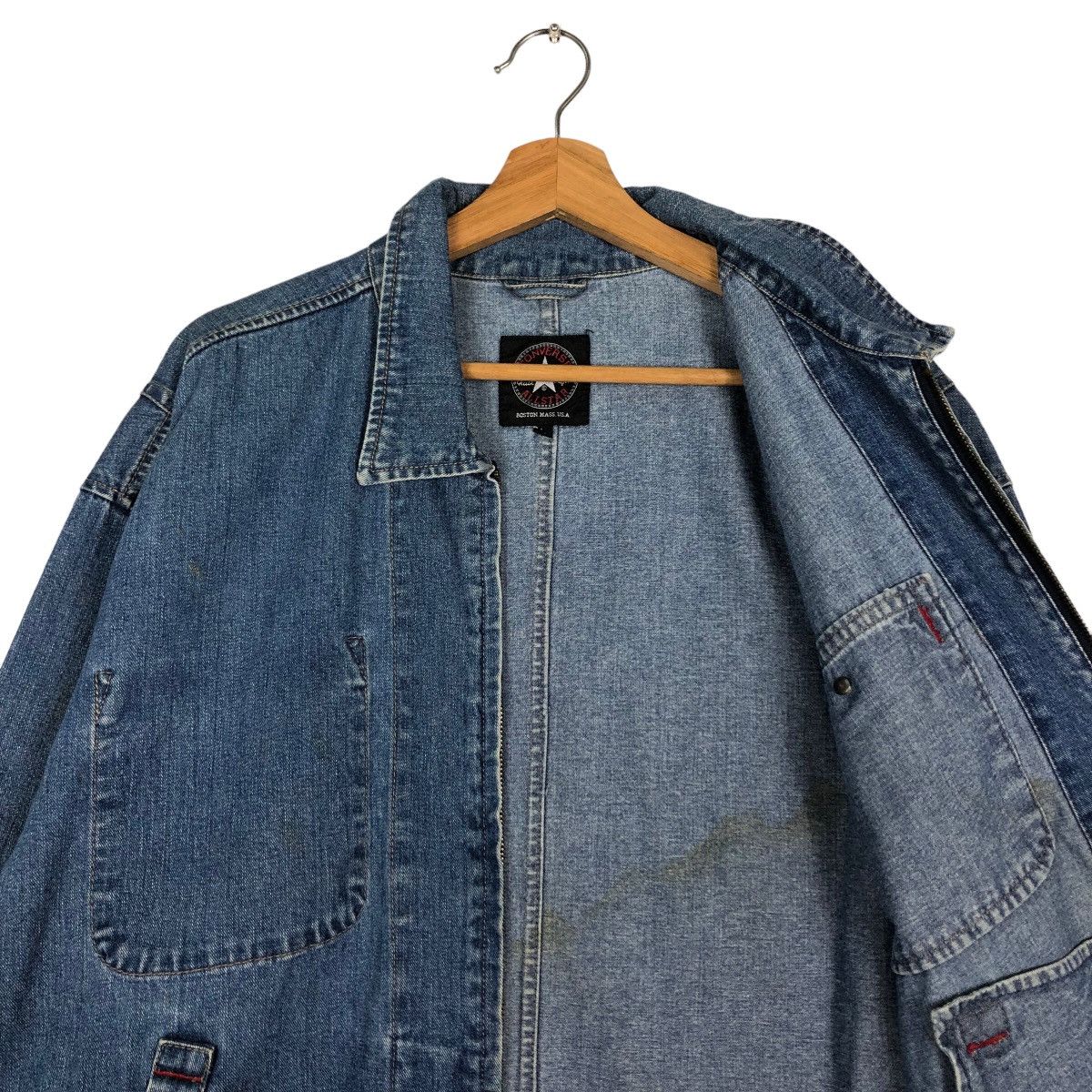 Japanese Brand 🔥Vintage Denim Chore Jacket Converse All Star USA Size US L / EU 52-54 / 3 - 12 Thumbnail