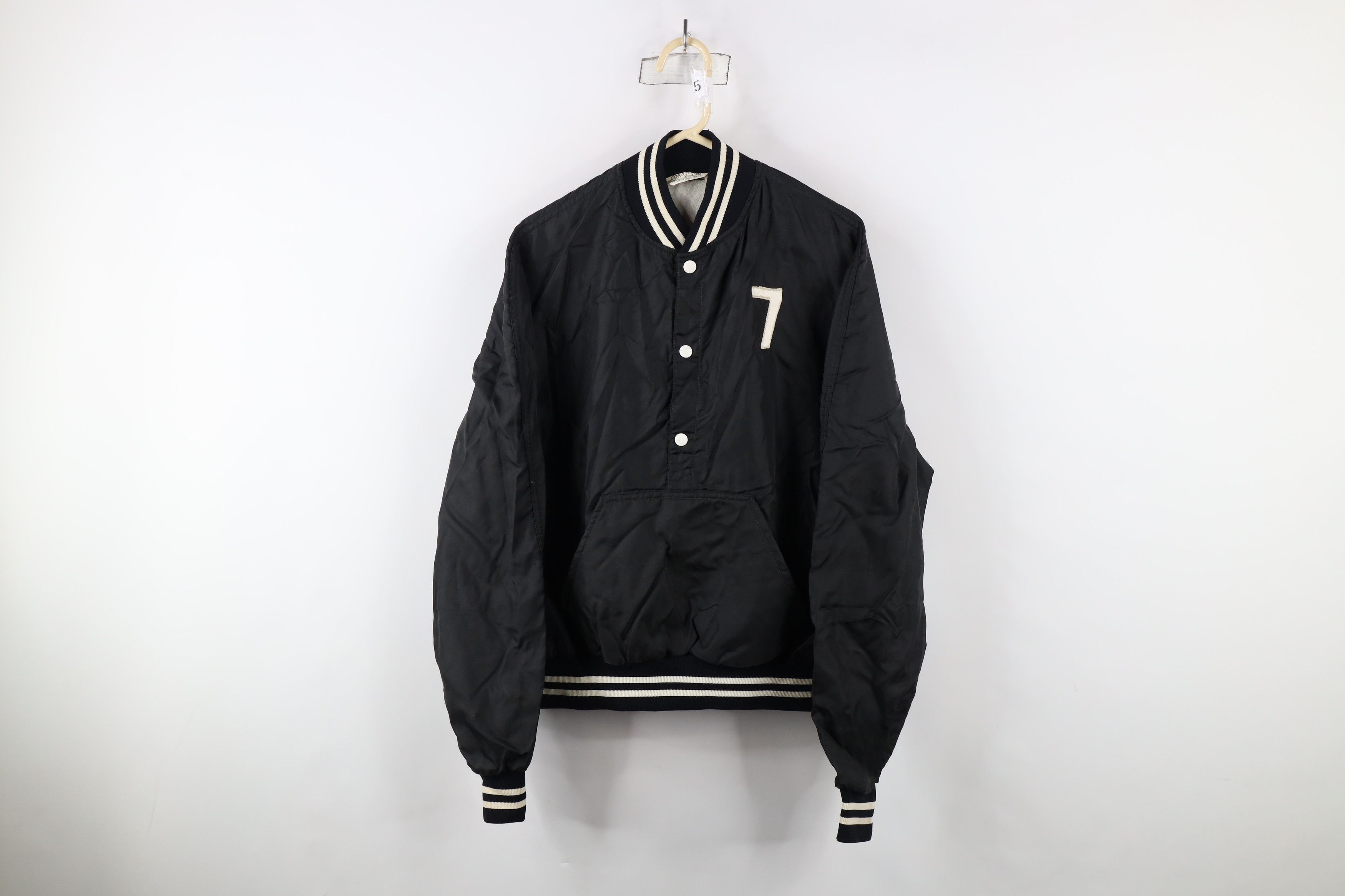 Vintage Vintage 70s 80s Streetwear Lined Button Pullover Jacket USA Size US L / EU 52-54 / 3 - 1 Thumbnail