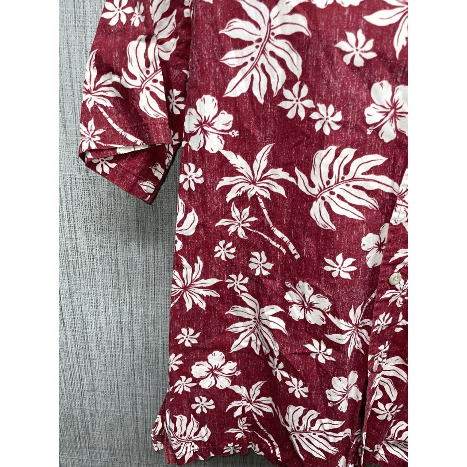 Vintage VINTAGE Island Traditions Of Hawaii Men's Short Sleeve Shirt L Red Floral Hawaiian Flower 90s Size US L / EU 52-54 / 3 - 4 Thumbnail
