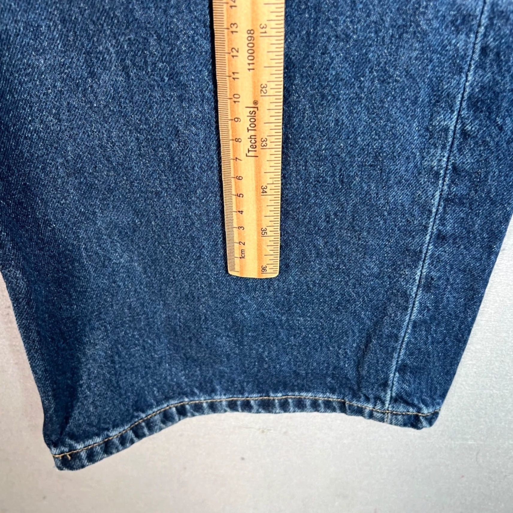 Mango Mango Jeans Women's 4 High-Rise Wide-Leg Denim Blue Cotton 5-Pocket Image 30in Inseam Regular Rise Vintage No Size 27" / US 4 / IT 40 - 6 Thumbnail