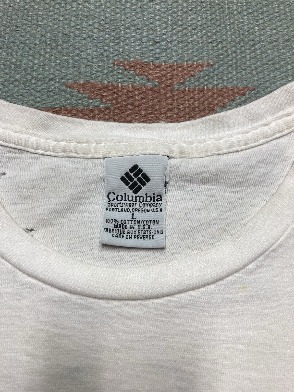 Columbia × Vintage Vtg 90s Columbia sportswear t shirt logo hiking outdoor XL Size US XL / EU 56 / 4 - 5 Thumbnail