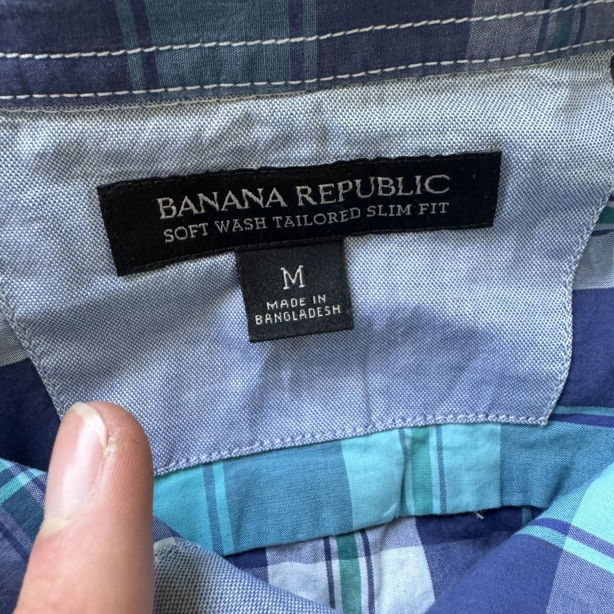 Banana Republic Banana Republic SLIM-FIT SOFT-WASH CHECK SHIRT Size US M / EU 48-50 / 2 - 4 Thumbnail