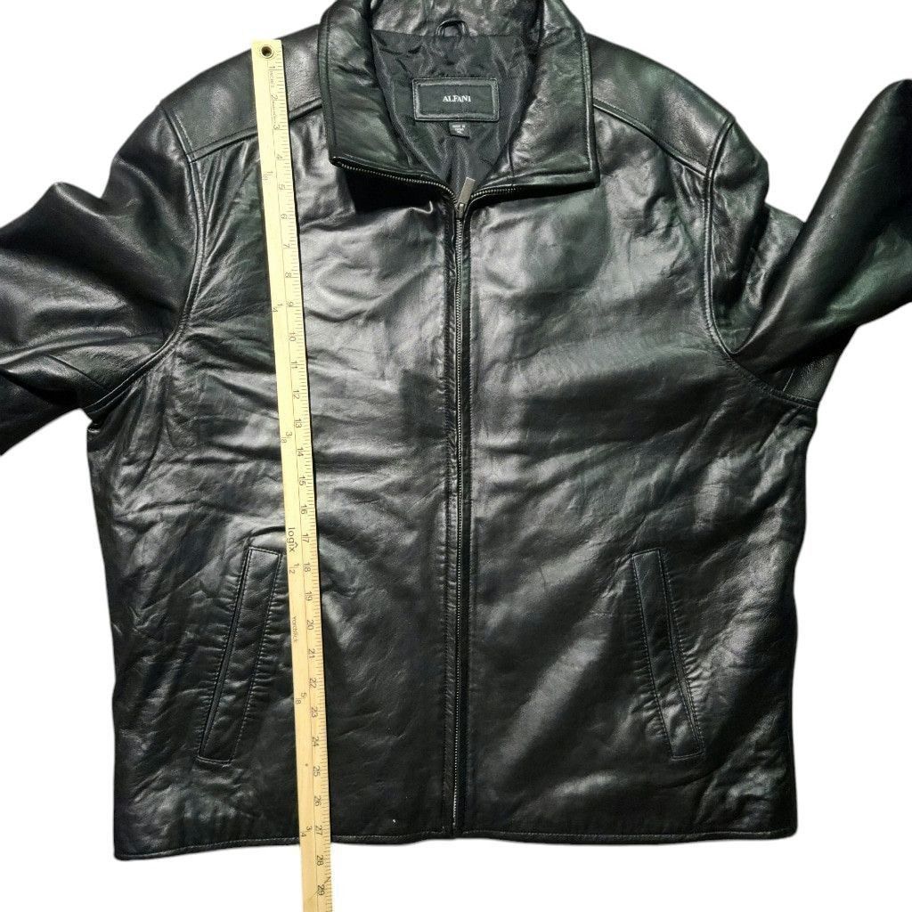 Alfani Men's Alfani Leather Jacket, Black, XL Size XL / US 12-14 / IT 48-50 - 3 Thumbnail
