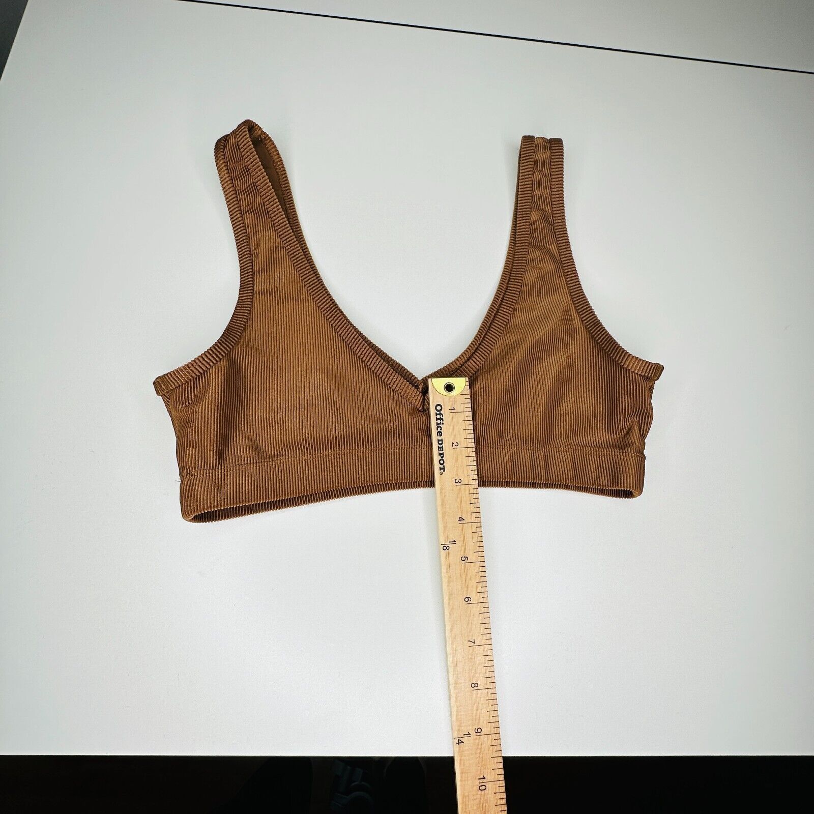 Other Weworewhat Brown V-Neck Stretch Pullover Sports Bra Medium Size M / US 6-8 / IT 42-44 - 13 Thumbnail
